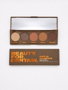 Beauty For Certain Soft to Sculpted Contour Palette 5 Shades New